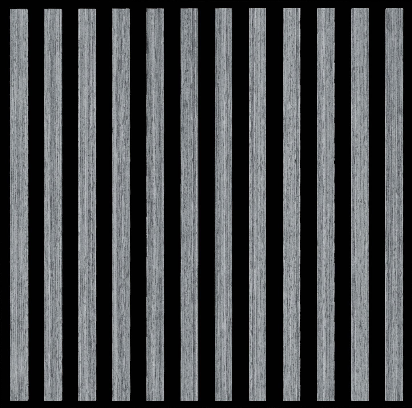 Acoustic Wall Panel - Slat - Gray