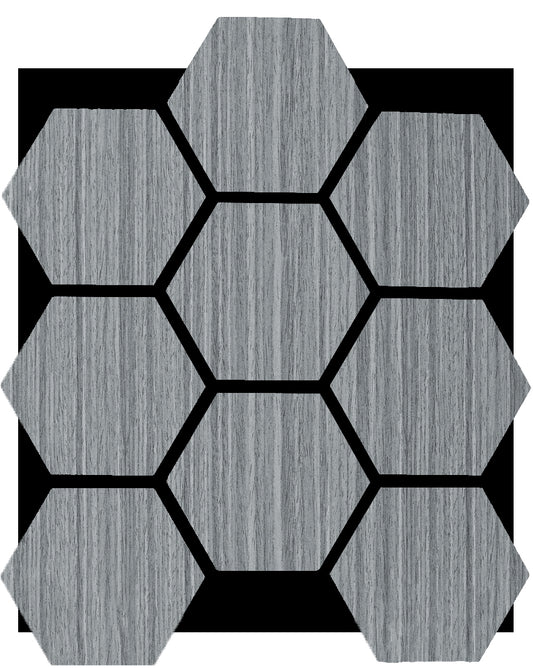 Acoustic Wall Panel - Hexagon - Gray