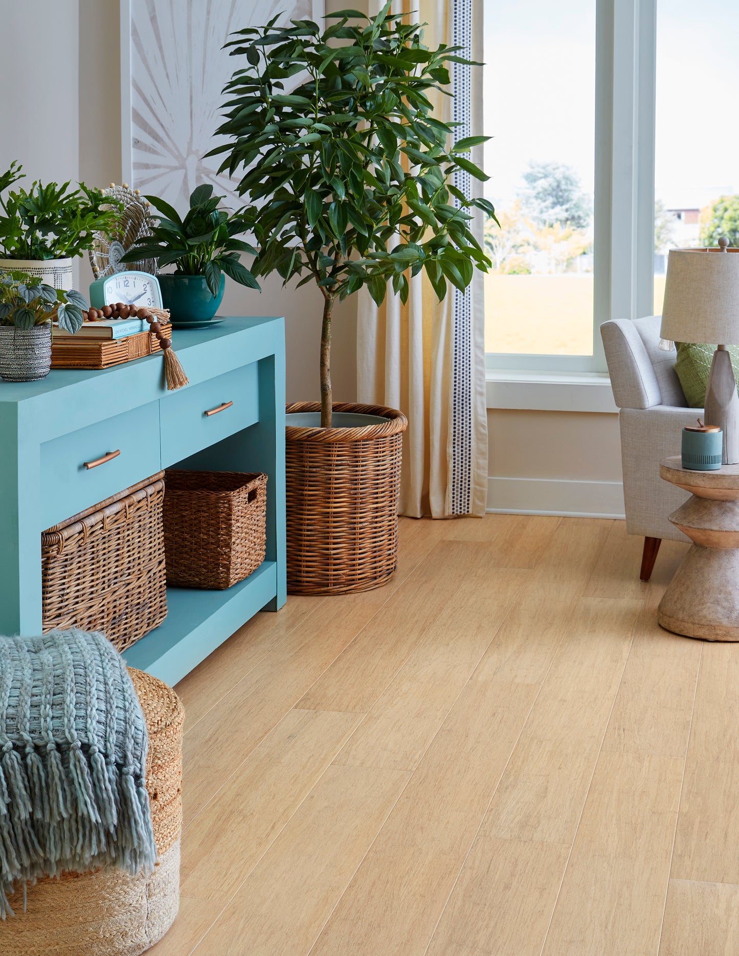 Engineered Bamboo Flooring - Crème - Sample