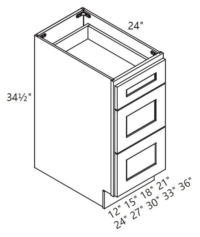 Base Cabinet - 3 Drawer
