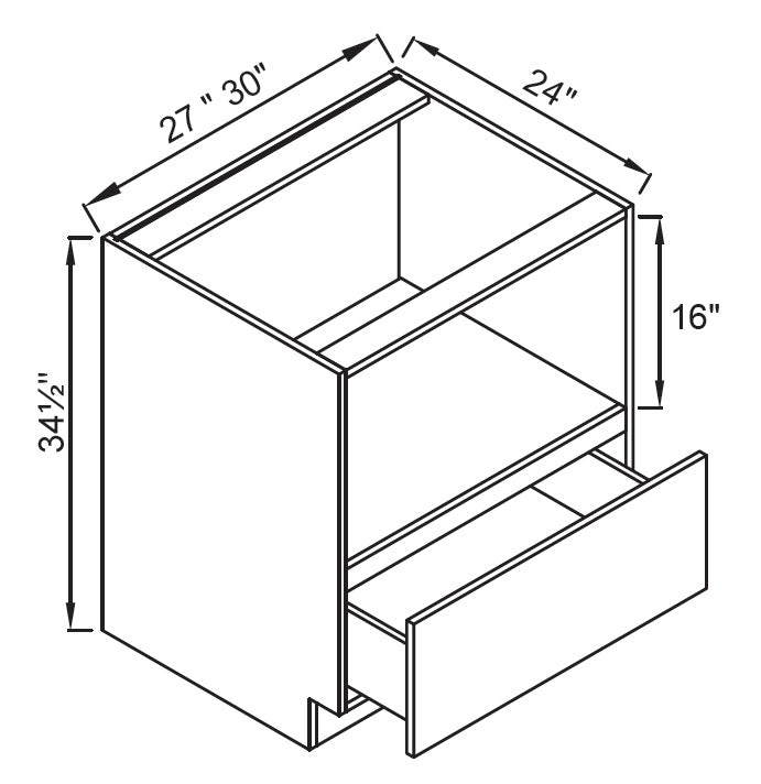 Base Cabinet - Microwave with Drawer
