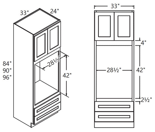 Base Cabinet - Oven Cabinet