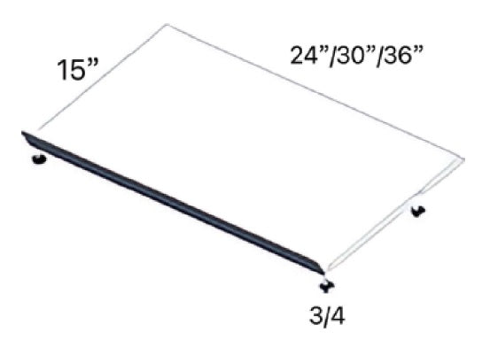 Closet Systems - Shoe Rack Shelf 15" Depth