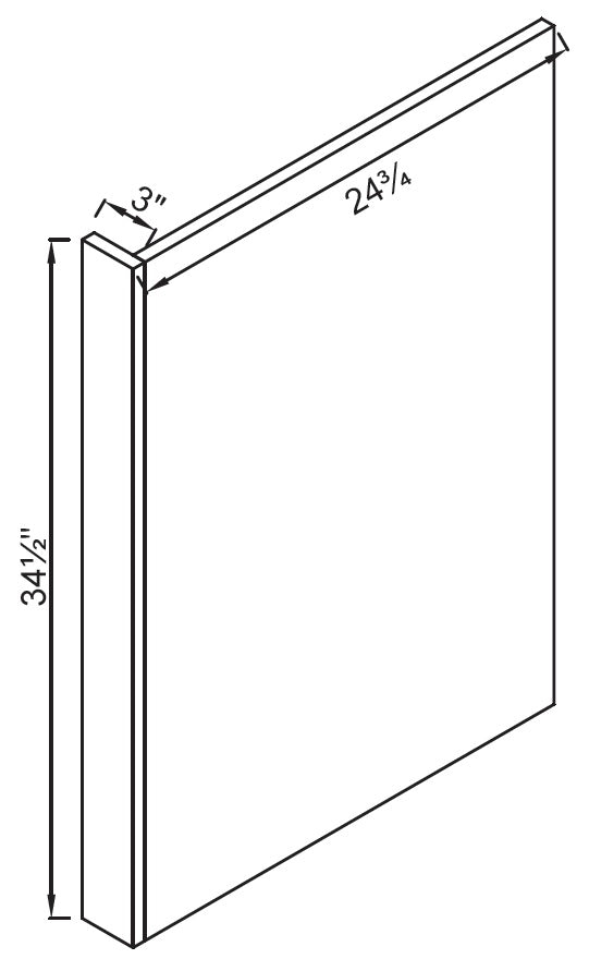 Dishwasher End Panel