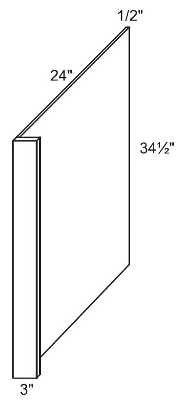 Dishwasher End Panel