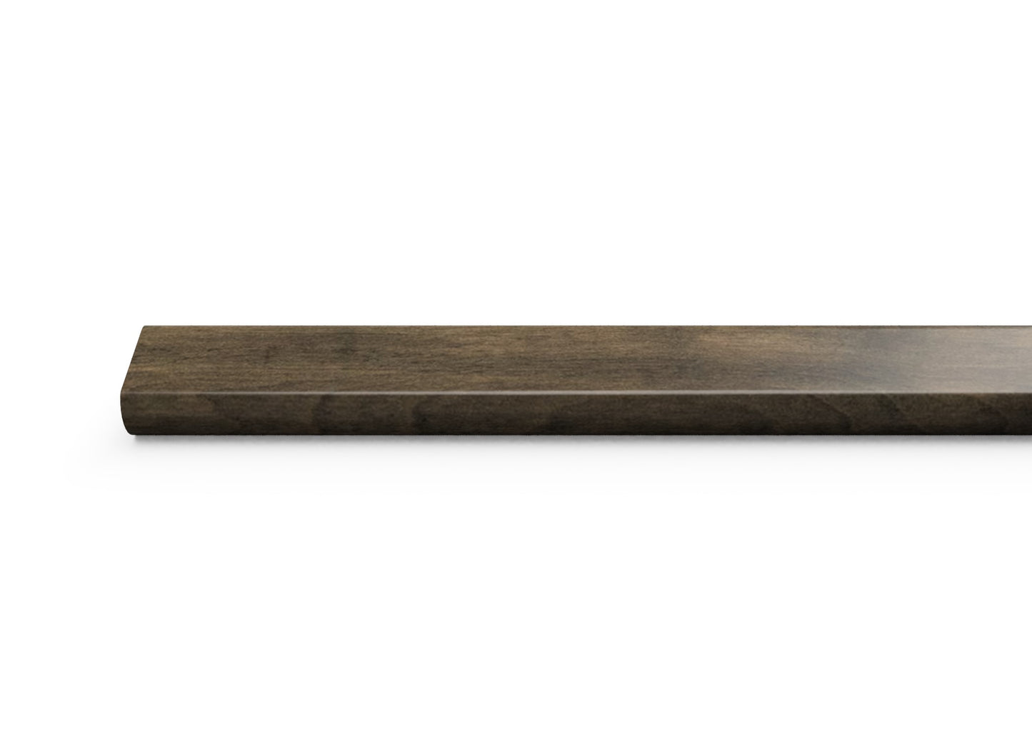 Hardwood Overlap Stair Nose - Tanned Leather