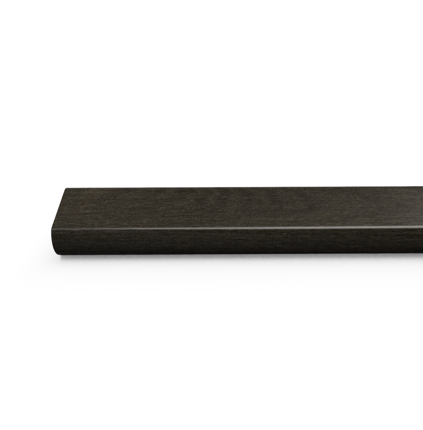 Hardwood Overlap Stair Nose - Brownstone