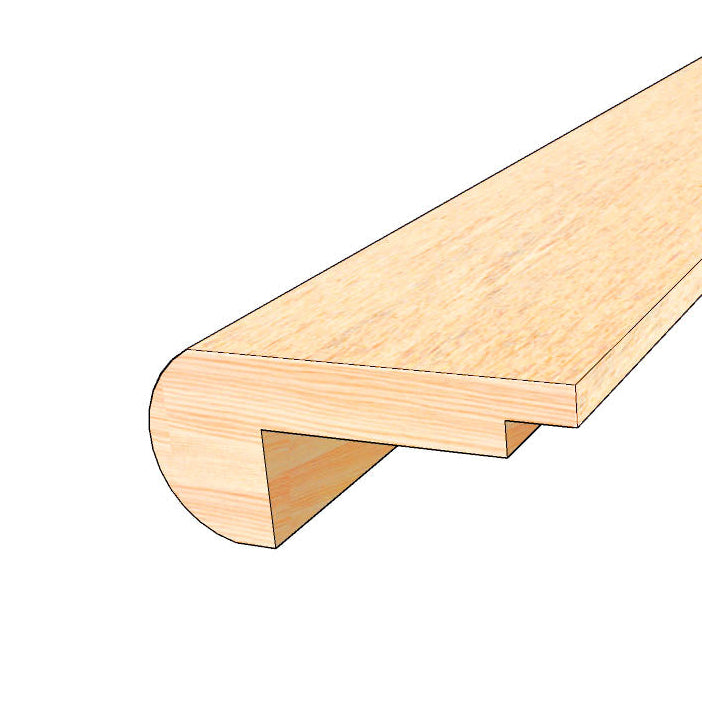Wood Overlap Stair Nose - Crème