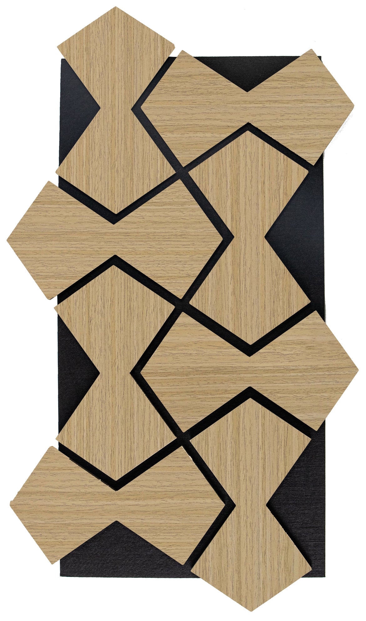 Acoustic Wall Panel - Bowtie - Natural