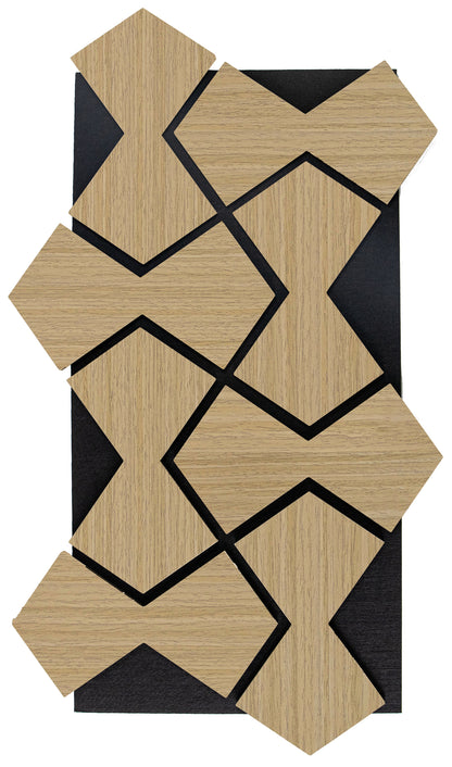 Acoustic Wall Panel - Bowtie - Natural