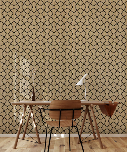 Acoustic Wall Panel - Bowtie - Natural
