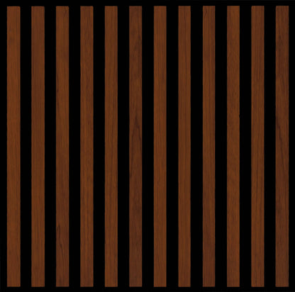 Acoustic Wall Panel - Slat - Brown