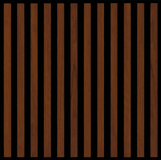 Acoustic Wall Panel - Slat - Brown