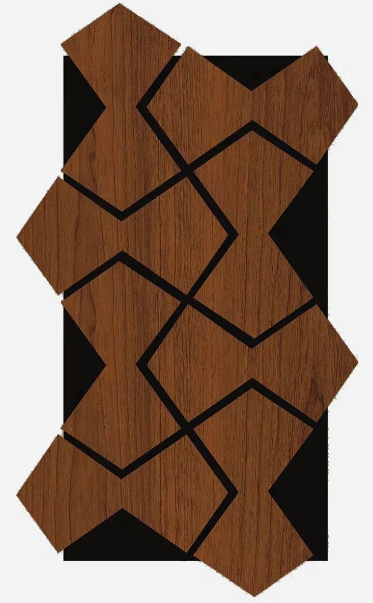 Acoustic Wall Panel - Bowtie - Brown