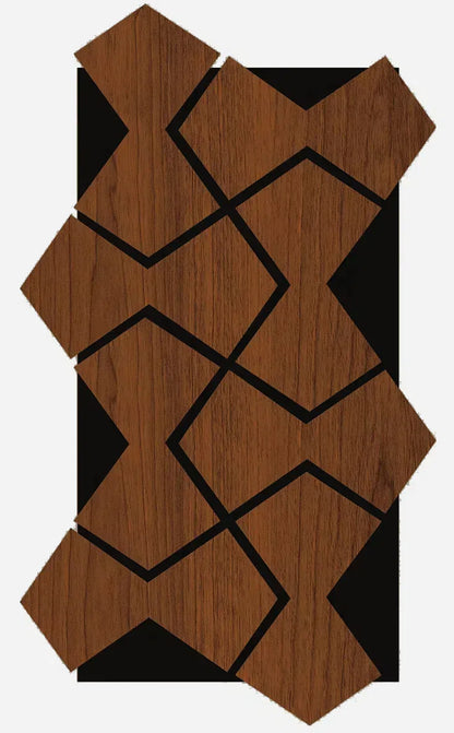Acoustic Wall Panel - Bowtie - Brown
