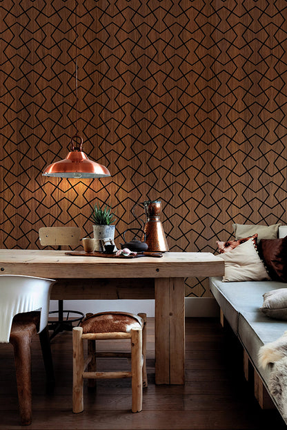 Acoustic Wall Panel - Bowtie - Brown