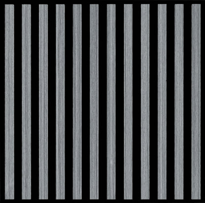 Acoustic Wall Panel - Slat - Gray