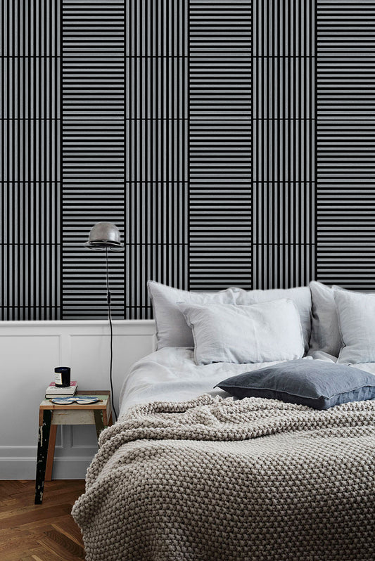 Acoustic Wall Panel - Slat - Gray