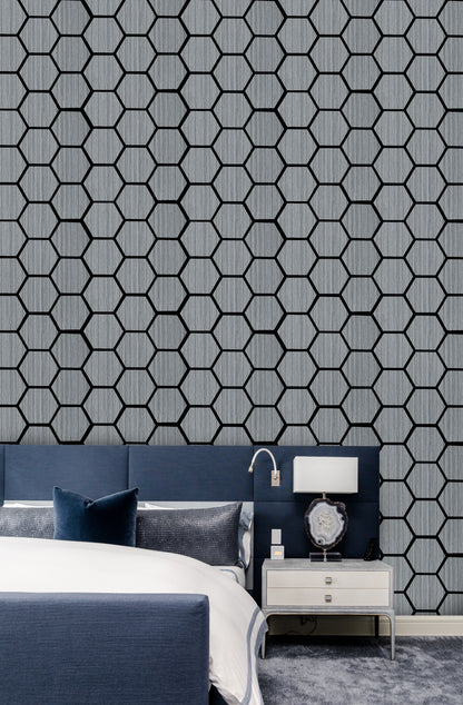 Acoustic Wall Panel - Hexagon - Gray