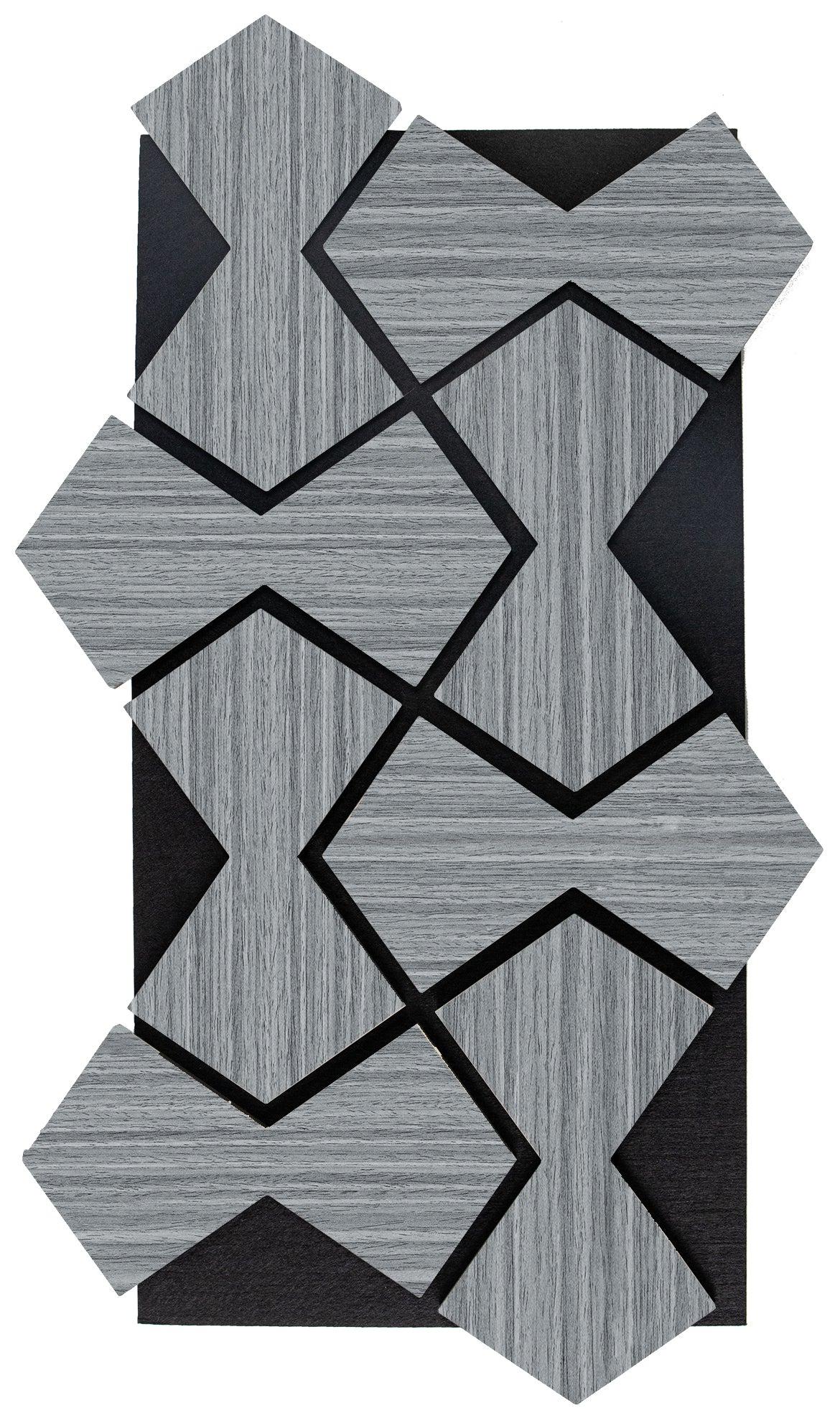 Acoustic Wall Panel - Bowtie - Gray