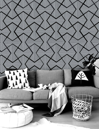 Acoustic Wall Panel - Bowtie - Gray