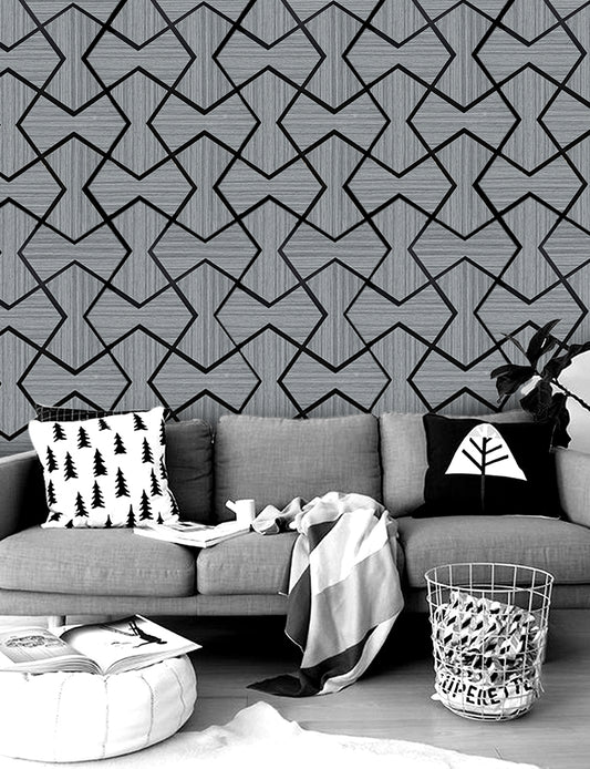 Acoustic Wall Panel - Bowtie - Gray