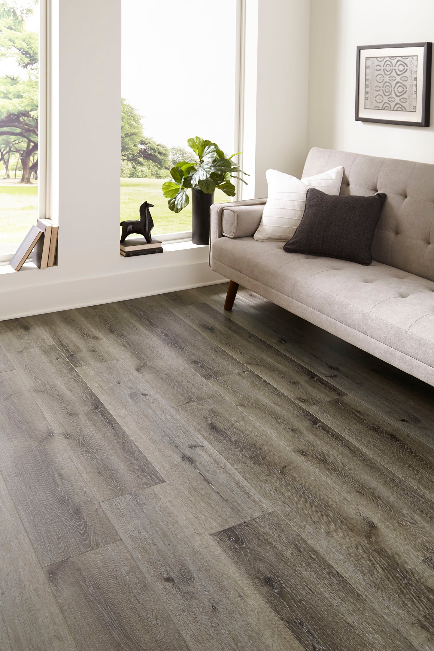 Rigid Core Vinyl Plank - Restoration Gray