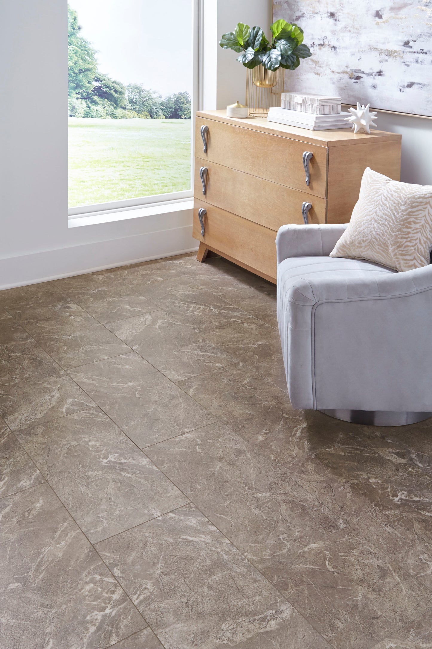 Rigid Core Vinyl Tile - Hearthstone