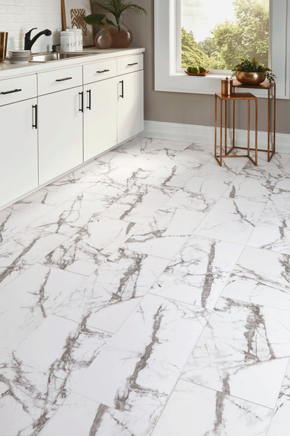 Rigid Core Vinyl Tile - Atrium White