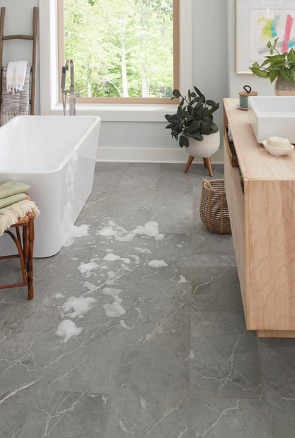 Rigid Core Vinyl Tile - Statuesque Marble