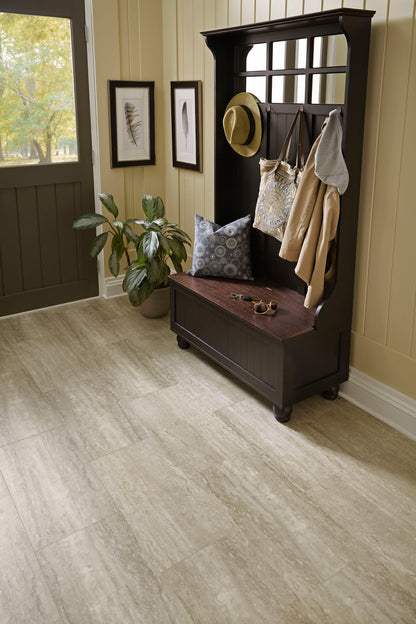 Rigid Core Vinyl Tile - Milano Travertine