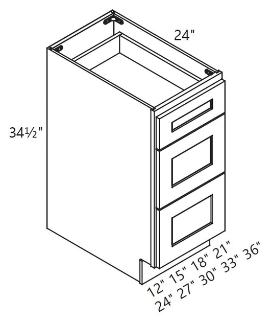 Base Cabinet - 3 Drawer