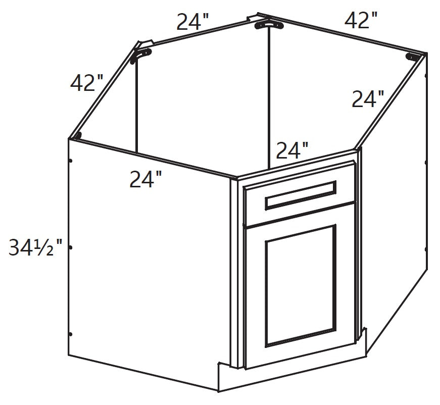 Base Cabinet - Diagonal Sink Base
