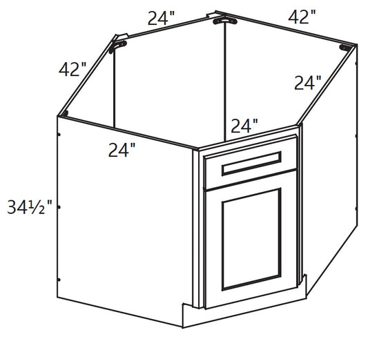 Base Cabinet - Diagonal Sink Base