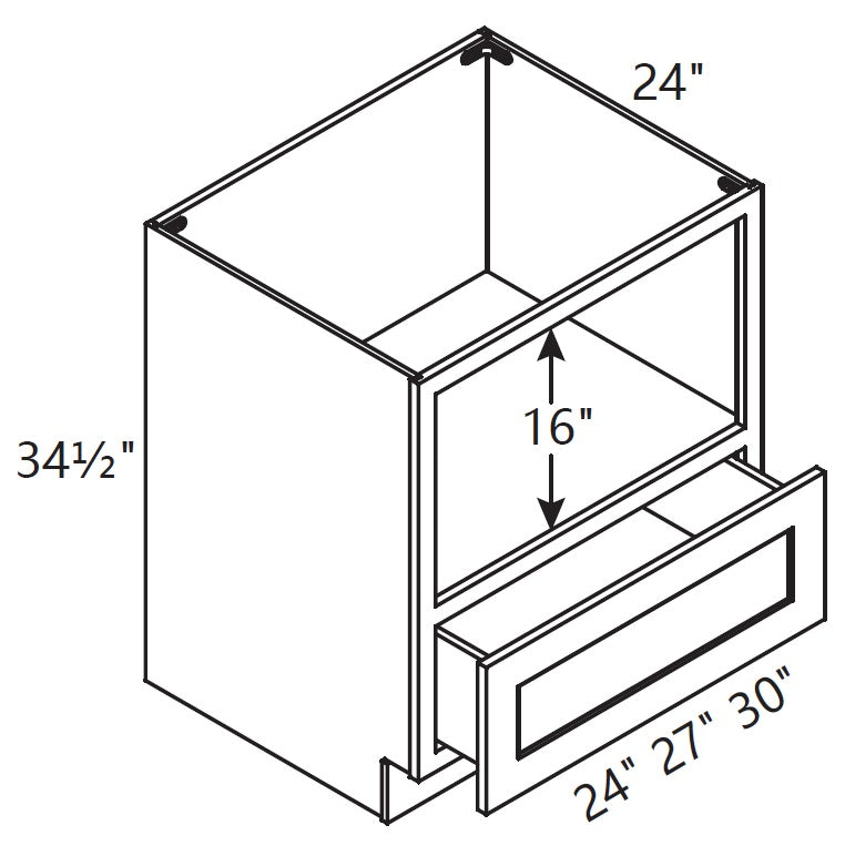 Base Cabinet - Microwave Cabinet