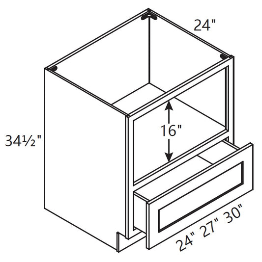 Base Cabinet - Microwave Cabinet