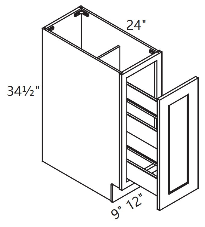 Base Cabinet - Spice Rack Cabinet