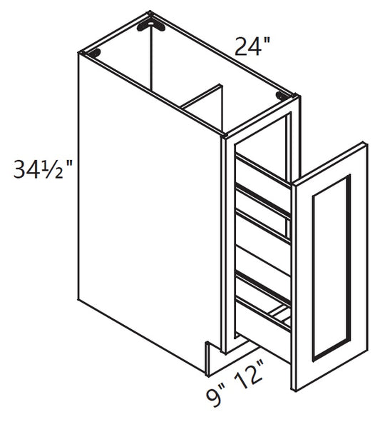 Base Cabinet - Spice Rack Cabinet
