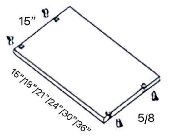 Closet Systems - Shelf 15" Depth