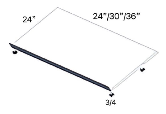 Closet Systems - Shoe Rack Shelf 24" Depth