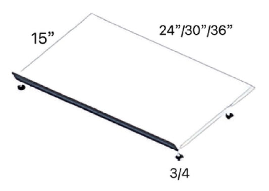 Closet Systems - Shoe Rack Shelf 15" Depth