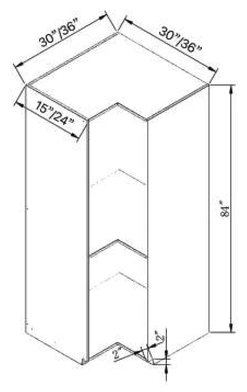 Closet Shelves - Corner Shelf