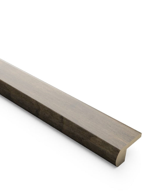 Hardwood Overlap Stair Nose - Tanned Leather