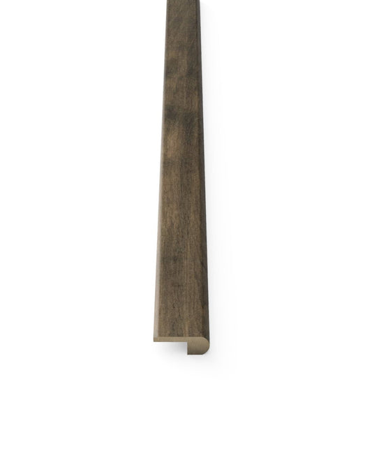 Hardwood Overlap Stair Nose - Tanned Leather