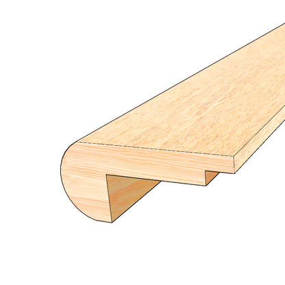 Wood Overlap Stair Nose - Crème