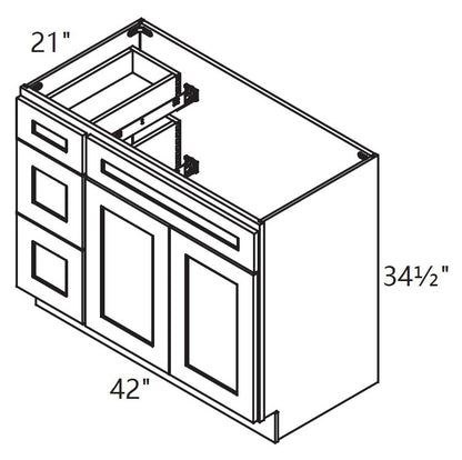 Vanity Sink Base - With Drawers