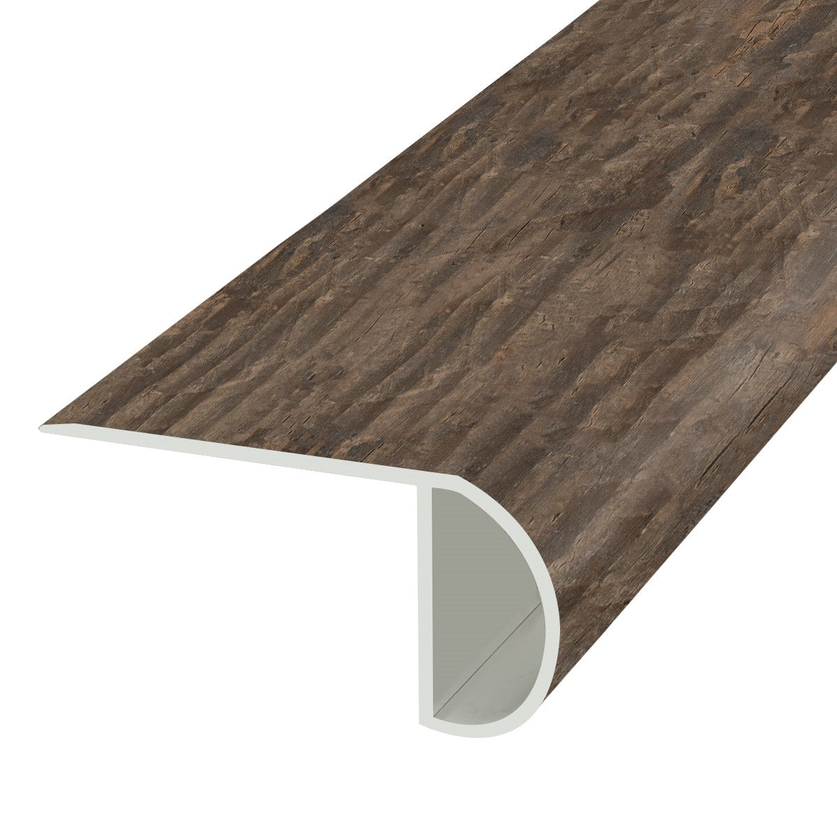 Vinyl Overlap Stair Nose - Rustic Pine