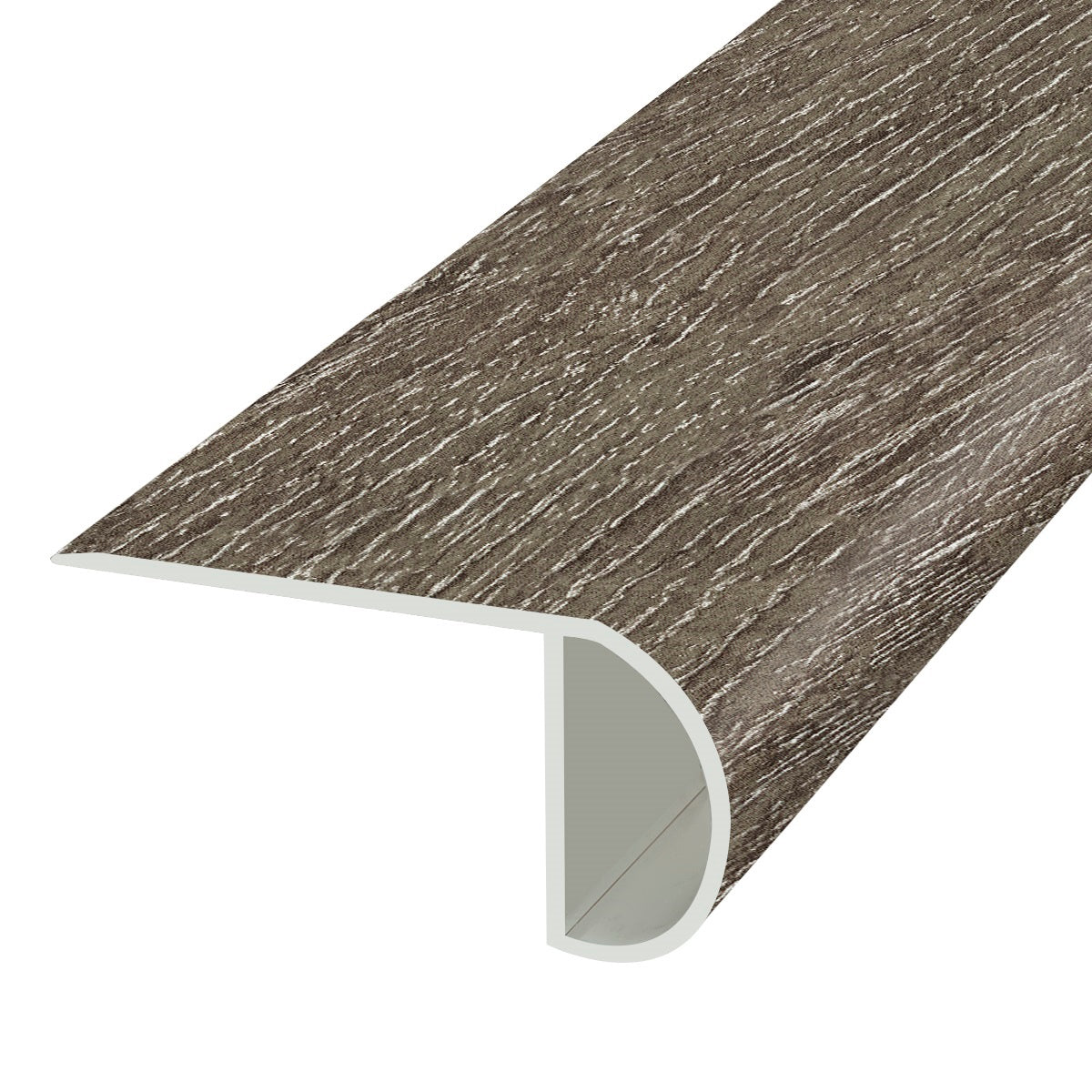 Vinyl Overlap Stair Nose - Restoration Gray