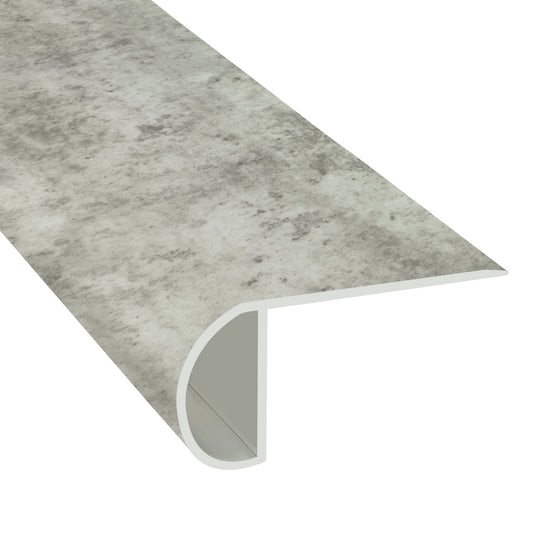 Vinyl Overlap Stair Nose - Tarnished Pewter