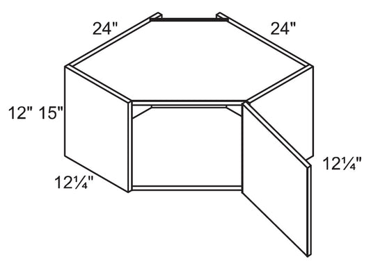 Wall Cabinet - Diagonal Corner Cabinet